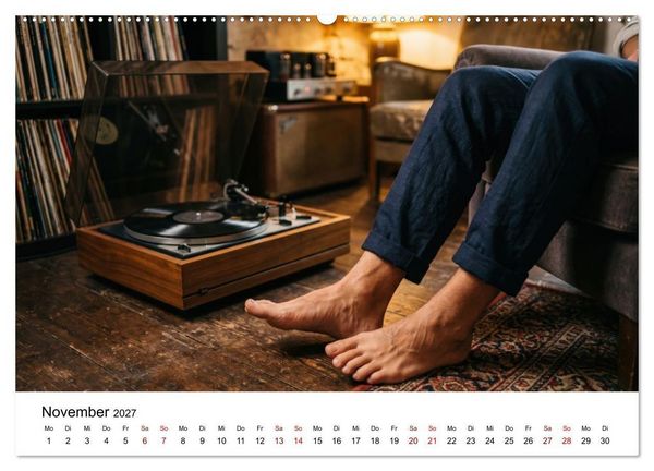 Produktbild: Unten Ohne - Barfu&szlig; durchs Jahr (hochwertiger Premium Wandkalender 2027 DIN A2 quer), Kunstdruck in Hochglanz