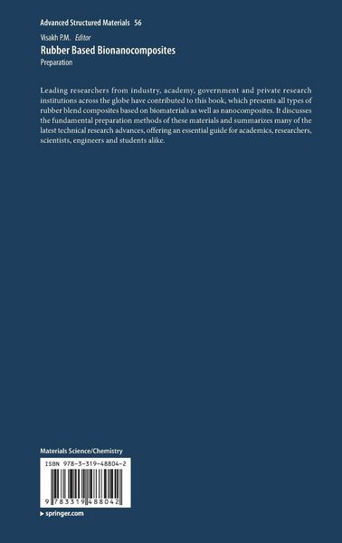 Produktbild: Rubber Based Bionanocomposites