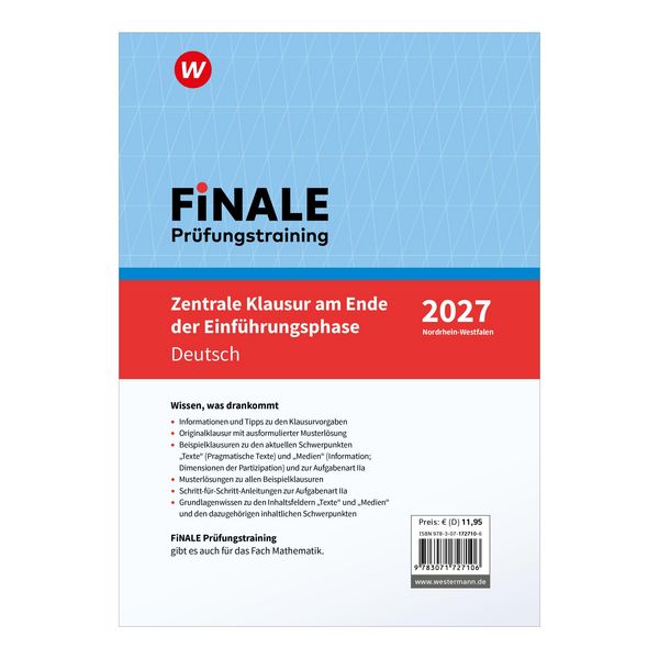 Produktbild: FiNALE Pr&uuml;fungstraining &ndash; Zentrale Klausur am Ende der Einf&uuml;hrungsphase