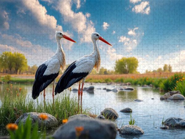 Produktbild: CALVENDO Puzzle Gemeinsames Warten auf Leckereien | 1000 Teile Lege-Gr&ouml;&szlig;e 64x48cm Foto-Puzzle f&uuml;r gl&uuml;ckliche Stunden