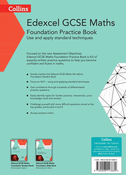 Produktbild: GCSE Maths Edexcel Foundation Practice Book