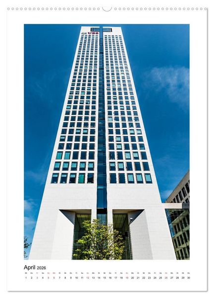 Produktbild: Frankfurt Vertikal Michael Jaster (hochwertiger Premium Wandkalender 2026 DIN A2 hoch), Kunstdruck in Hochglanz