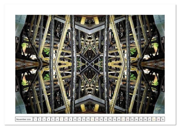 Produktbild: Faszination Spiegelung - Industrie und Technik (Wandkalender 2026 DIN A3 quer), CALVENDO Monatskalender