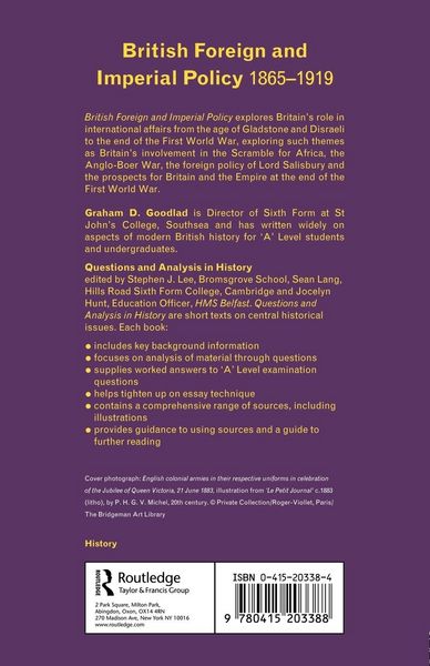 Produktbild: British Foreign and Imperial Policy 1865-1919