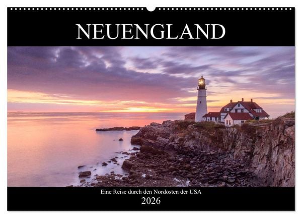 Produktbild: NEUENGLAND - Eine Reise durch den Nordosten der USA (Wandkalender 2026 DIN A2 quer), CALVENDO Monatskalender