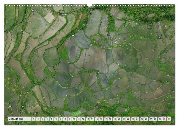 Produktbild: Indonesien von oben - spektakul&auml;re Landschaften aus der Vogelperspektive (hochwertiger Premium Wandkalender 2027 DIN A2 quer), Kunstdruck in Hochglanz