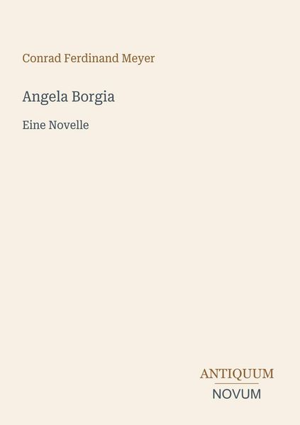 Produktbild: Angela Borgia
