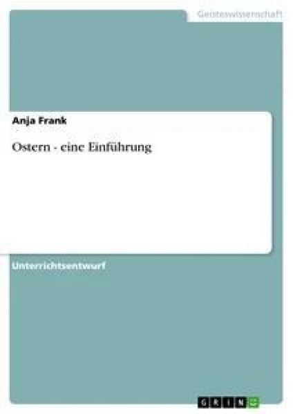 Produktbild: Ostern - eine Einf&uuml;hrung