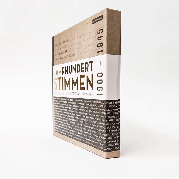 Produktbild: Jahrhundertstimmen 1900-1945 - Deutsche Geschichte in &uuml;ber 200 Originalaufnahmen