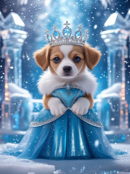 Produktbild: CALVENDO Puzzle Die Schneek&ouml;nigin-Hundewelpe | 1000 Teile Lege-Gr&ouml;&szlig;e 64x48cm Foto-Puzzle f&uuml;r gl&uuml;ckliche Stunden