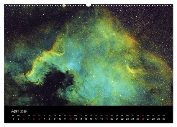 Produktbild: Atemberaubender Weltraum (Wandkalender 2026 DIN A2 quer), CALVENDO Monatskalender