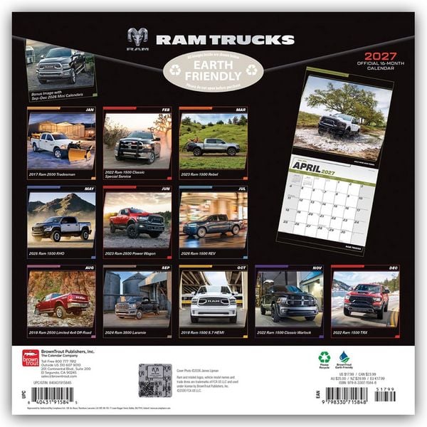 Produktbild: RAM Trucks &ndash; Ram Pickups 2027 &ndash; 16-Monatskalender