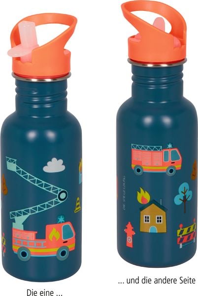 Produktbild: Edelstahlflasche Feuerwehr - Wenn ich mal gr. bin (ca.0,5 l)