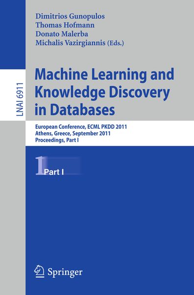 Produktbild: Machine Learning and Knowledge Discovery in Databases