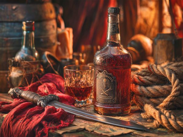 Produktbild: CALVENDO Puzzle Rum, Stahl und S&uuml;nde ist die W&auml;hrung der Nacht | 1000 Teile Lege-Gr&ouml;&szlig;e 64x48cm Foto-Puzzle f&uuml;r gl&uuml;ckliche Stunden