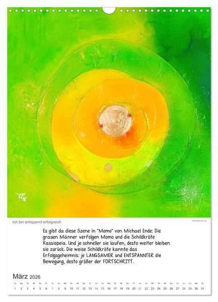 Produktbild: Motivation-Art 2026 (Wandkalender 2026 DIN A3 hoch), CALVENDO Monatskalender