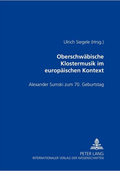 Produktbild: Oberschw&auml;bische Klostermusik im europ&auml;ischen Kontext