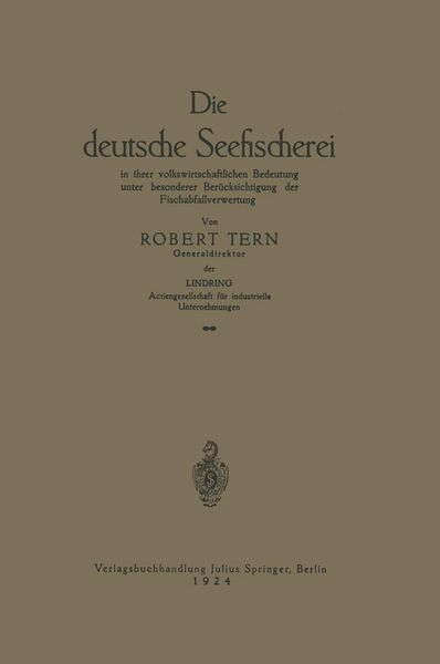 Produktbild: Die deutsche Seefischerei