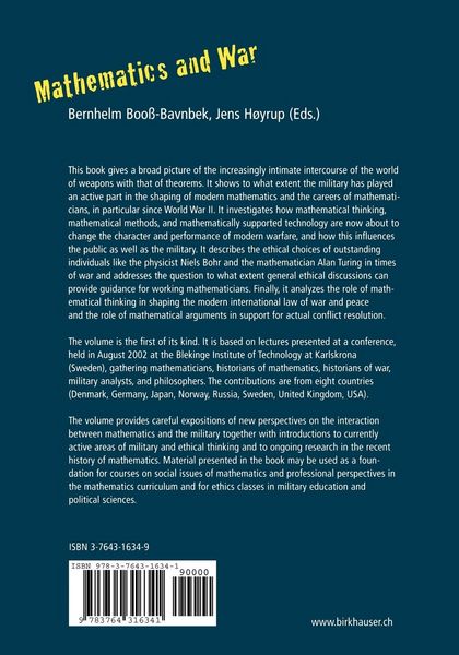 Produktbild: Mathematics and War