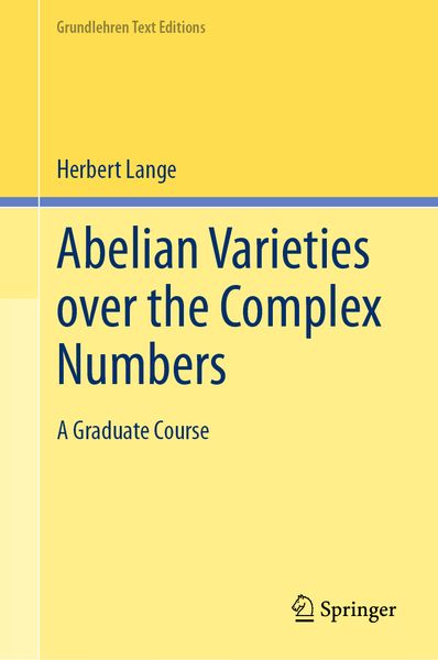 Produktbild: Abelian Varieties over the Complex Numbers
