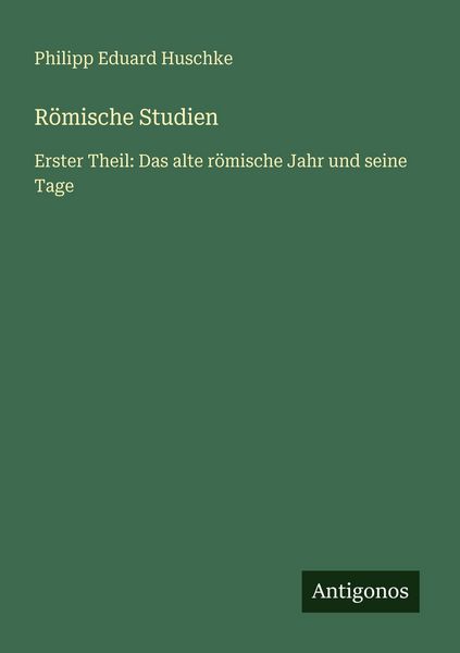 Produktbild: R&ouml;mische Studien