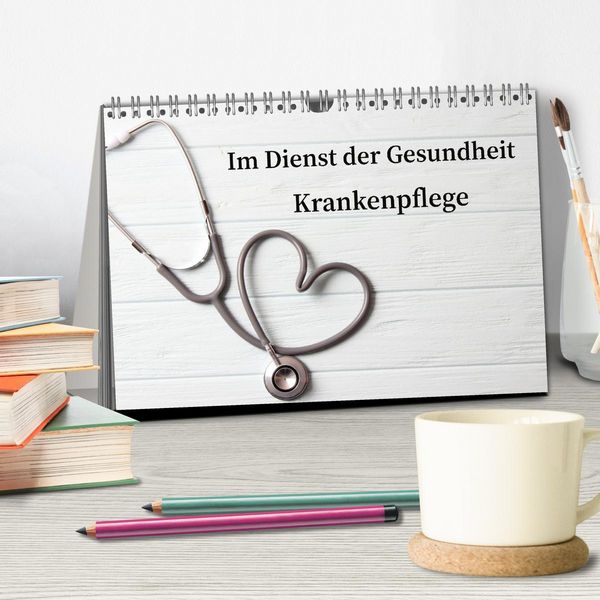 Produktbild: Im Dienst der Gesundheit - Krankenpflege (Tischkalender 2026 DIN A5 quer), CALVENDO Monatskalender
