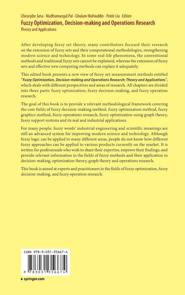 Produktbild: Fuzzy Optimization, Decision-making and Operations Research