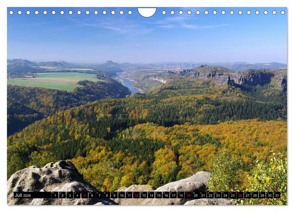 Produktbild: Elbsandsteingebirge (Wandkalender 2026 DIN A4 quer), CALVENDO Monatskalender