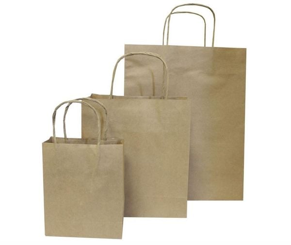 Produktbild: Folia Papiert&uuml;ten S, aus 125g/m&sup2; Kraftpapier, 20 St&uuml;ck, 12x15x5,5cm, natur