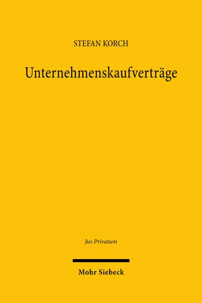Produktbild: Unternehmenskaufvertr&auml;ge