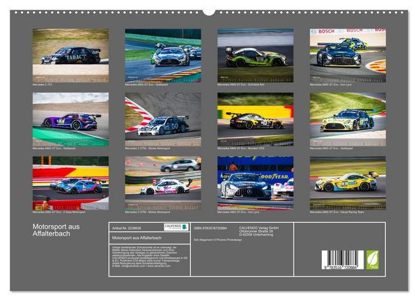 Produktbild: Motorsport aus Affalterbach (hochwertiger Premium Wandkalender 2026 DIN A2 quer), Kunstdruck in Hochglanz
