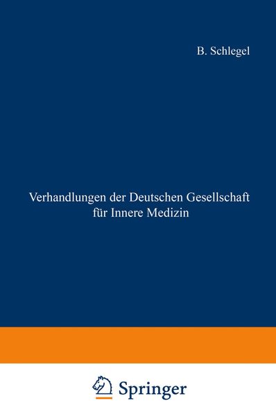 Produktbild: Verhandlungen der Deutschen Gesellschaft f&uuml;r Innere Medizin