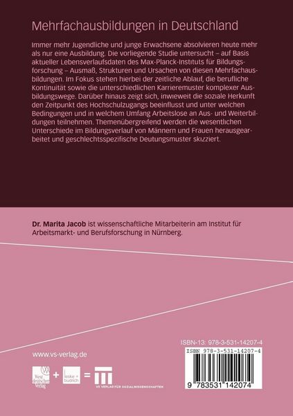 Produktbild: Mehrfachausbildungen in Deutschland
