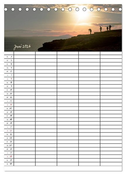 Produktbild: Isle of Skye - Schottlands Inseln - Familienplaner (Tischkalender 2026 DIN A5 hoch), CALVENDO Monatskalender