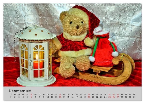 Produktbild: TEDDYB&Auml;R, OH TEDDYB&Auml;R... (Wandkalender 2026 DIN A3 quer), CALVENDO Monatskalender