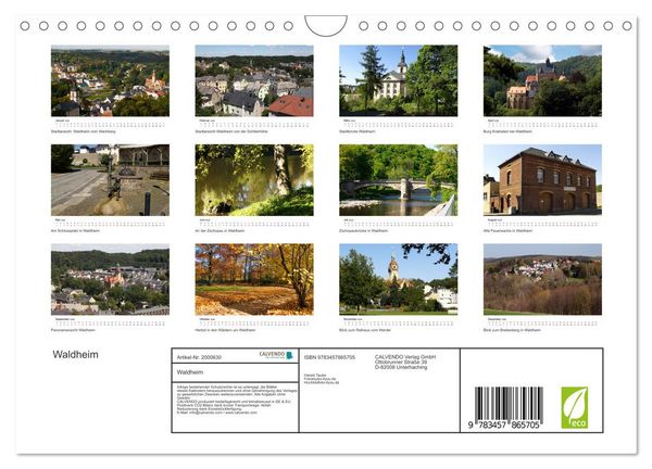Produktbild: Waldheim (Wandkalender 2026 DIN A4 quer), CALVENDO Monatskalender
