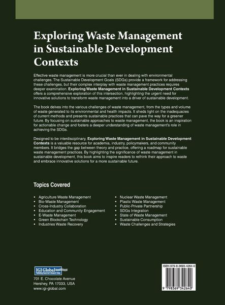 Produktbild: Exploring Waste Management in Sustainable Development Contexts