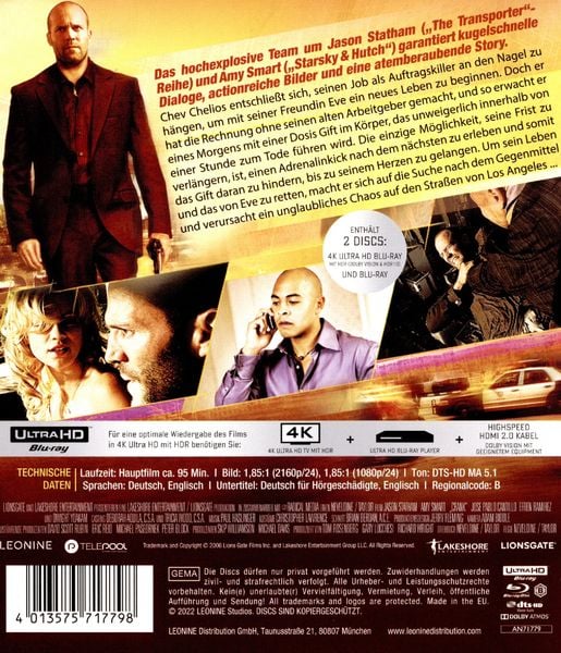 Produktbild: Crank (Extended Cut) (+ Blu-ray 2D)