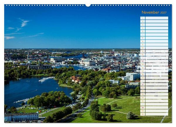 Produktbild: Stockholm - Nordische Sch&ouml;nheit (Wandkalender 2027 DIN A2 quer), CALVENDO Monatskalender