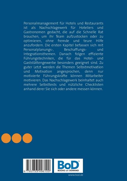 Produktbild: Personalmanagement f&uuml;r Hotels und Restaurants