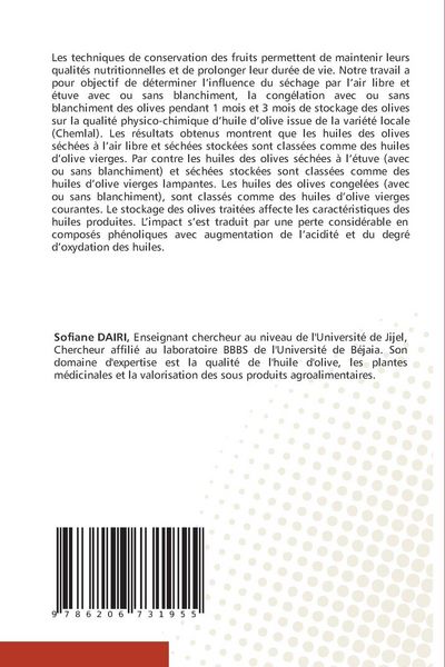 Produktbild: La cong&eacute;lation et le s&eacute;chage des olives