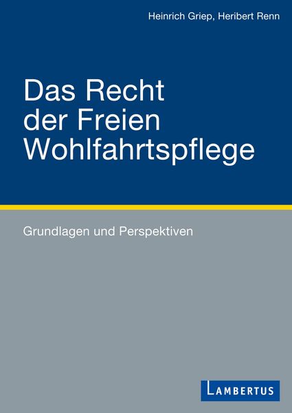 Produktbild: Das Recht der Freien Wohlfahrtspflege