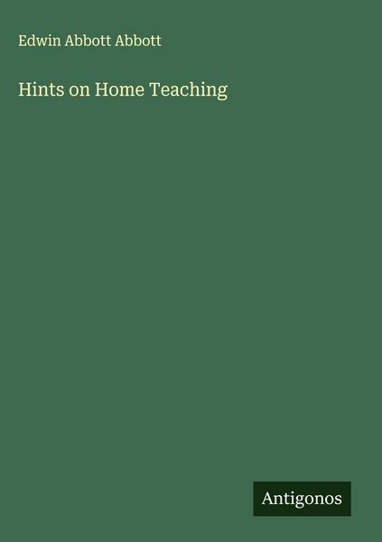 Produktbild: Hints on Home Teaching