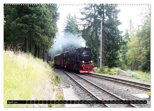 Produktbild: Dampf am Brocken - Die Harzquerbahn (Wandkalender 2026 DIN A2 quer), CALVENDO Monatskalender