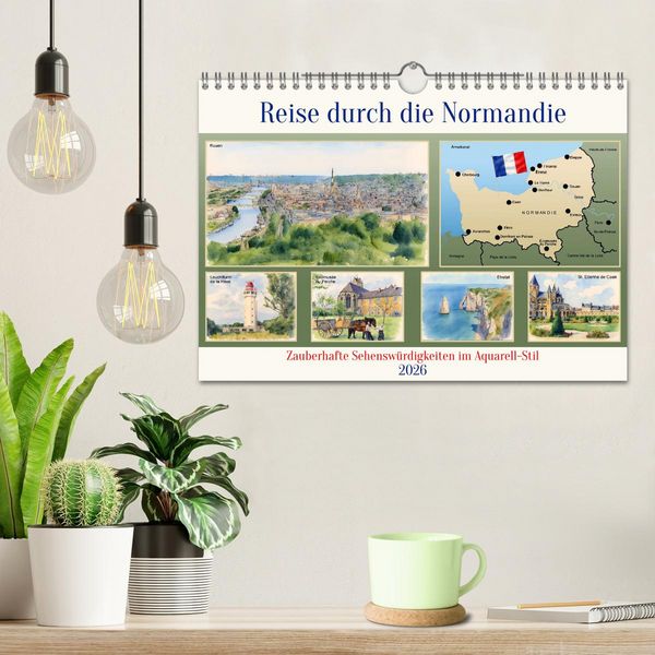 Produktbild: Reise durch die Normandie (Wandkalender 2026 DIN A4 quer), CALVENDO Monatskalender