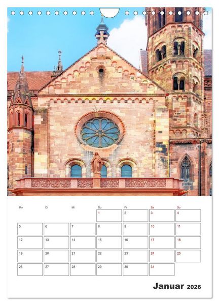 Produktbild: Freiburg - Reiseplaner (Wandkalender 2026 DIN A4 hoch), CALVENDO Monatskalender