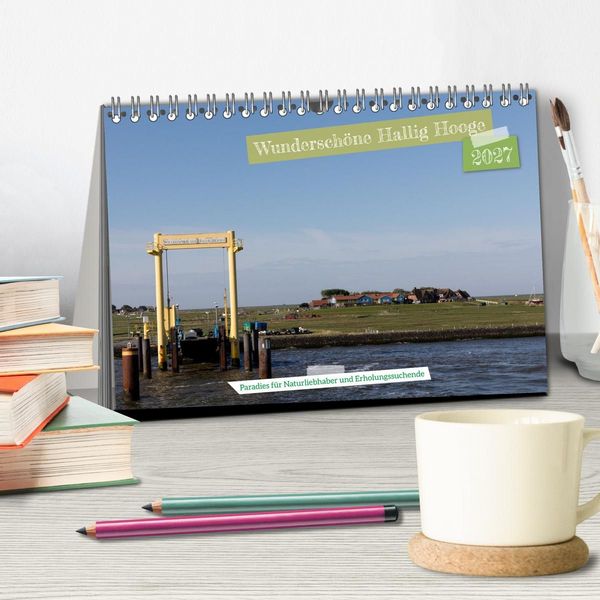 Produktbild: Wundersch&ouml;ne Hallig Hooge (Tischkalender 2027 DIN A5 quer), CALVENDO Monatskalender