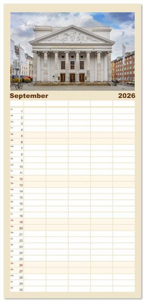 Produktbild: Familienplaner 2026 - Aachen Impressionen mit 5 Spalten (Wandkalender, 21 x 45 cm) CALVENDO
