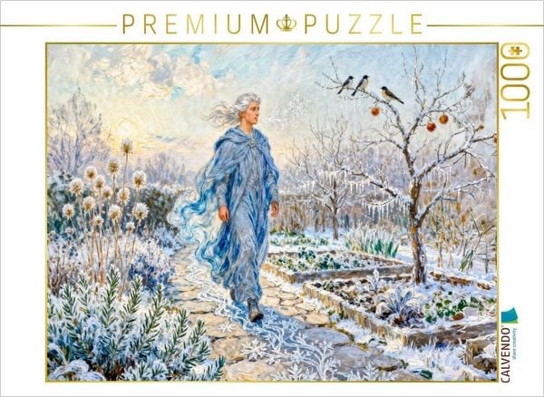 CALVENDO Puzzle Boreas - Griechischer Gott des Nordwinds im Wintergarten | 1000 Teile Lege-Größe 64x48cm Foto-Puzzle für glückliche Stunden