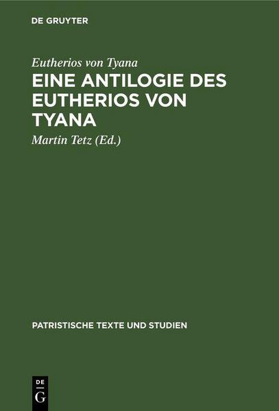 Produktbild: Eine Antilogie des Eutherios von Tyana